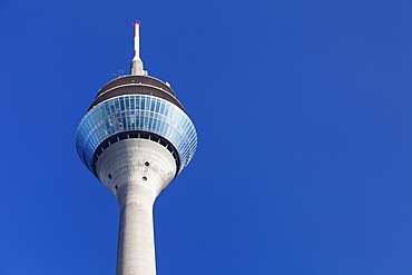 Rheinturm tower, Dusseldorf, North Rhine Westphalia, Germany, Europe