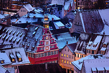 Old town with the Old Town Hall, Esslingen am Neckar, Baden-Wurttemberg, Germany, Europe