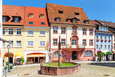 Market square, Endingen, Kaiserstuhl, Breisgau, Southern Black Forest, Baden-Wurttemberg, Germany, Europe