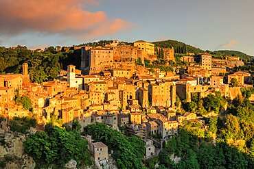 Sorano, Maremma, Grosseto District, Tuscany, Italy