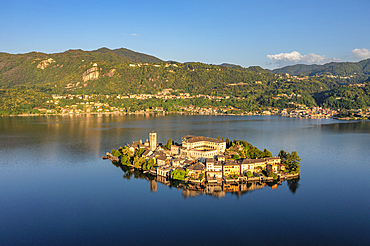 Lake Orta, San Giulio Island, Lago d'Orta, Piedmont, Italian Lakes, Italy, Europe