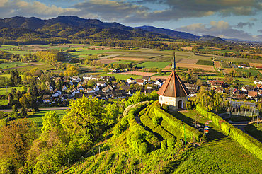 Olbergkapelle Chapel near Ehrenstetten, Markgrafler Land, Black Forest, Baden-Wurttemberg, Germany, Europe