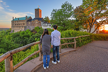 Wartburg Castle near Eisenach, Thuringian Forest, Thuringia, Germany