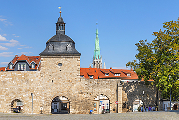 Town Wall with Frauentorgate, Mühlhausen, Thuringia, Germany