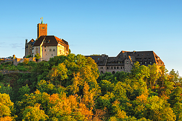 Wartburg Castle near Eisenach, Thuringian Forest, Thuringia, Germany