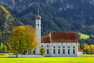 Pilgrim's Church of St. Coloman, Schwangau, Allgau, Swabia, Bavaria, Germany, Europe