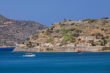 Spinalonga Island, Elounda, Mirabello Gulf, Lasithi, Crete, Greek Islands, Greece, Europe