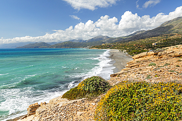 Beach of Triopetra, Akoumia, Rethymno, Crete, Greek Islands, Greece, Europe