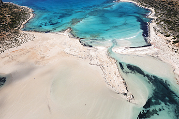 Balos Beach and Bay, Peninsula of Gramvousa, Chania, Crete, Greek Islands, Greece, Europe