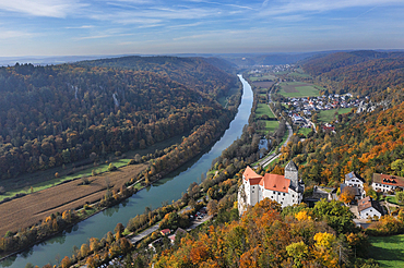 Prunn Castle near Riedenburg, Altmuhl Valley Nature Park, Bavaria, Germany, Europe