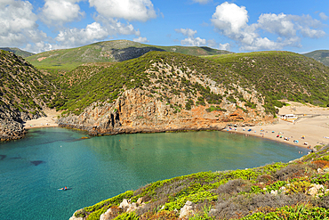 Cala Domestica, Buggerru, Costa Verde, Sulcis Iglesiente district, Sardinia, Italy, Mediterranean, Europe