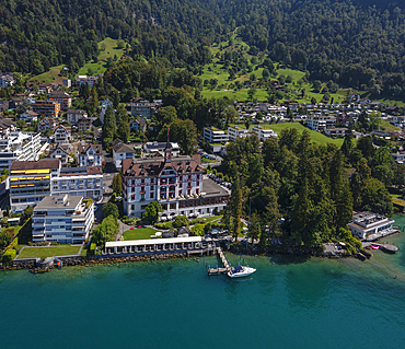 Hotel Vitznauerhof, Vitznau, Lake Lucerne, Canton Schwyz, Switzerland, Europe