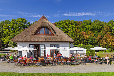Schillings Hafenamt, cafe and restaurant, Kloster, Hiddensee Island, Mecklenburg-Western Pomerania, Germany