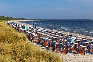 Beach of Binz, Ruegen Island, Baltic Sea, Mecklenburg-Western Pomerania, Germany