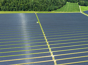 Solar Panels, Upper Swabia, Baden-Wurttemberg, Germany