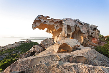 Capo d'Orso at sunset, Palau, Sardinia, Italy, Mediterranean, Europe 