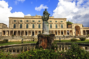 Palace of St. Michael and George (Royal Palace) (City Palace), Corfu Town, UNESCO World Heritage Site, Corfu, Ionian Islands, Greek Islands, Greece, Europe