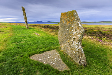 Ring of Brodgar stone circle in Orkney Islands, Scotland, Europe