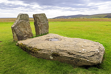 Standing Stones of Stenness in Orkney Islands, Scotland, Europe