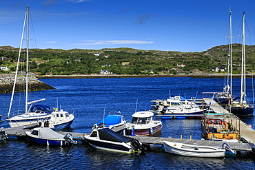 Marina in Lochinver, Scotland, Europe