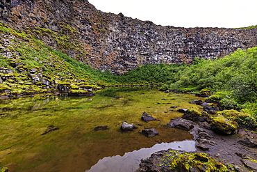 Botnstjorn pond in Vatnajokull National Park, Iceland, Europe