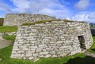 Clickimin Broch and Blockhouse, Iron Age Fort, Clickimin Loch, Central Lerwick, Shetland Isles, Scotland, United Kingdom, Europe