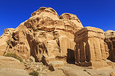 Djinn Blocks, Bab as-Siq (Entrance to the Siq), Petra, UNESCO World Heritage Site, Jordan, Middle East