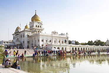 The Gurudwara Bangla Sahib Sikh temple, New Delhi, India, Asia