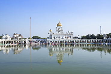 The Gurudwara Bangla Sahib Sikh temple, New Delhi, India, Asia