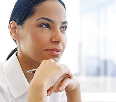 Close up of African businesswoman