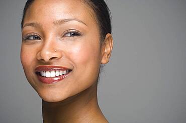 African woman with nose ring