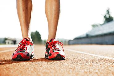 Male athlete's shoes