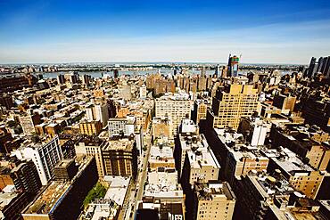 Aerial view of New York cityscape, New York, United States