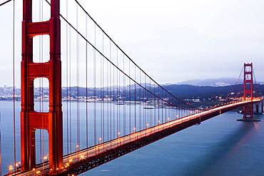 Golden Gate Bridge over San Francisco Bay, California, United States