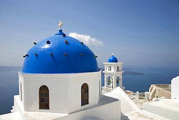 Church domes overlooking cityscape