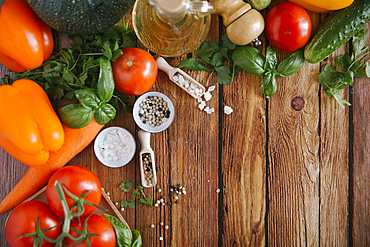 Ingredients for salad