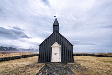 Remote church, Hellissandur, Snaellsnes peninsula, Iceland