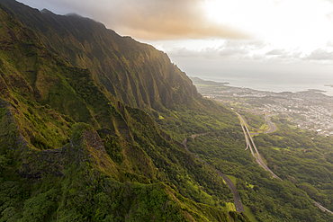 Scenic view of mountain, Honolulu, Hawaii, United States