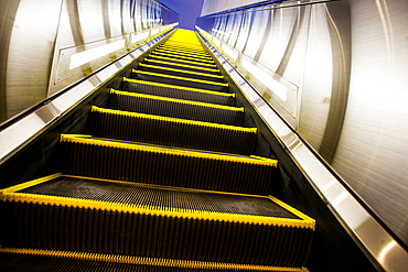 Empty escalator