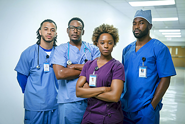 Portrait of confident nurses