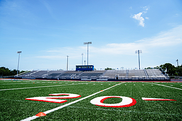 20-yard line on football field