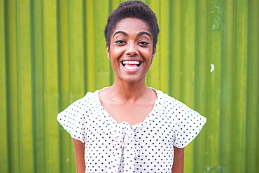 Smiling African American woman