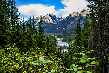 River winding in mountain valley