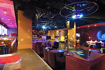 Lounge area inside nightclub