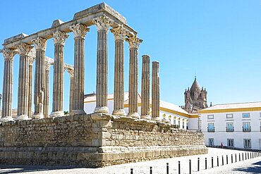 Portugal, Evora, Roman Temple of Diana from 1 century AD