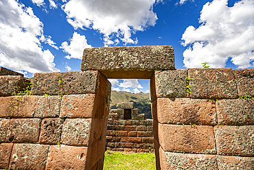 Incan ruins in foothills of Urubamba