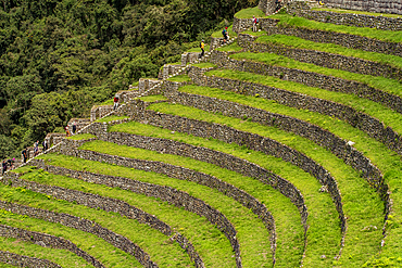 Terraced ruins and hillsides of Machu Picchu