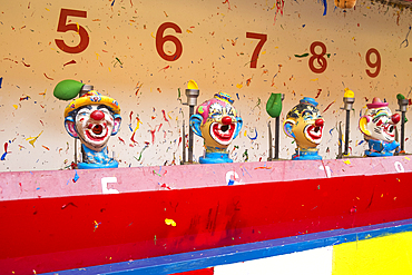 Clown head carnival game at Coney Island