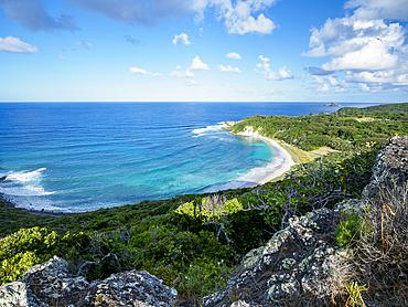 View of Neds Beach on Lord Howe Island, Lord Howe Island, New South Wales, Australia