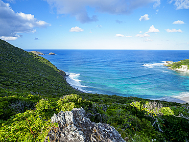 View of Neds Beach on Lord Howe Island, Lord Howe Island, New South Wales, Australia